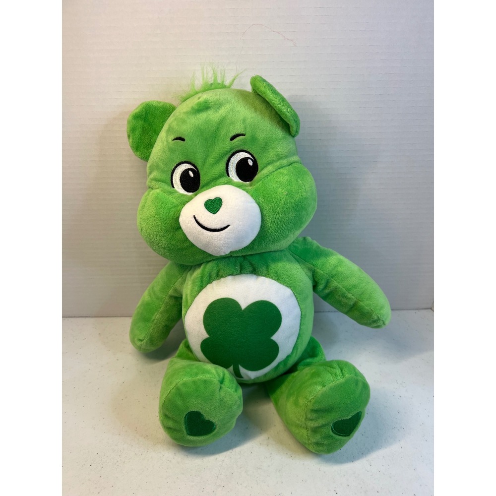 Care Bears Good Luck Bear Unlock the Magic Green Plush Basic Fun 14 Inch 2022